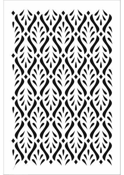 Stencil Sarayi Boyama Şablon Zemin Deseni - 4110