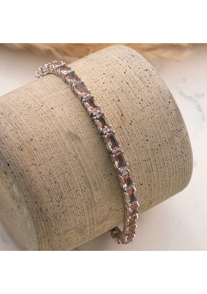 ​gümüş Kare Zultanit Taşlı Kadın Bileklik