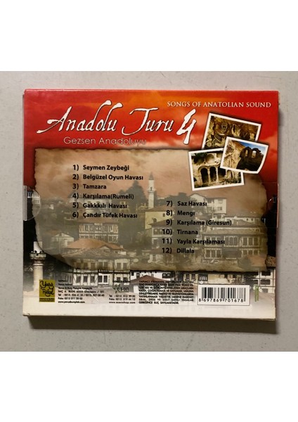 Anadolu Turu 4 Gezsen Anadoluyu CD (Orjnal Dönem Baskı Cd)