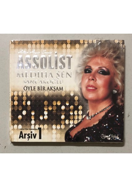 Mediha Şen Sancakoğlu Öyle Bir Akşam CD (Jelatininde Sıfır Orjnal Dönem Baskı Cd)