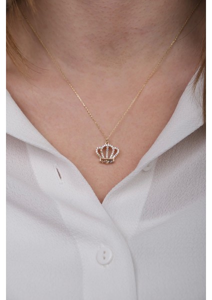 Güzide 14 Ayar Altın Taç Kolye