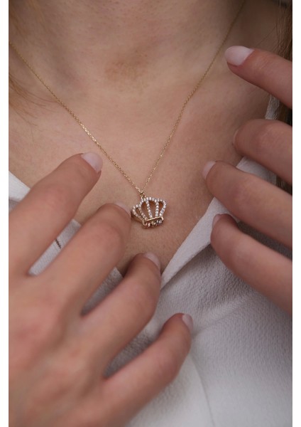 Güzide 14 Ayar Altın Taç Kolye fiyatları