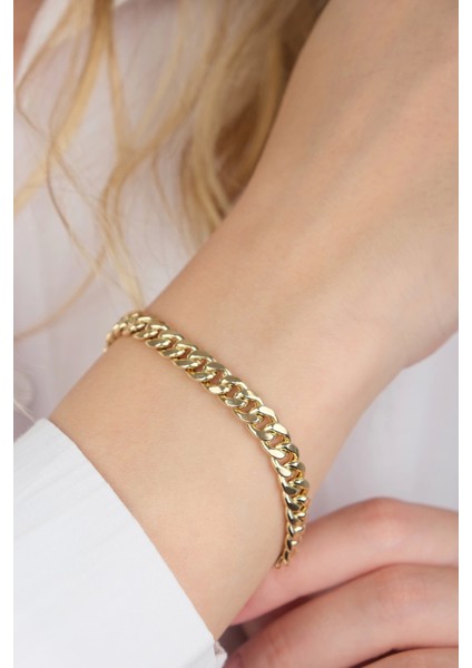 14 Ayar Altın Gurmet Zincir Bileklik