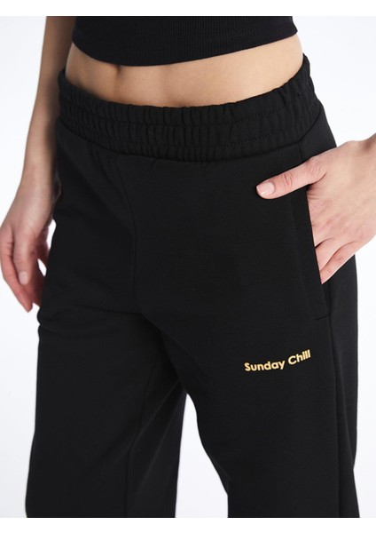 Lcw Vision Beli Lastikli Baskılı Kadın Jogger Eşofman Altı indirimleri