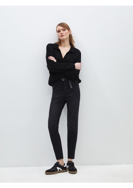 Lcw Jeans Beli Kemerli Jüpiter Süper Skinny Fit Kadın Jean Pantolon fiyatları