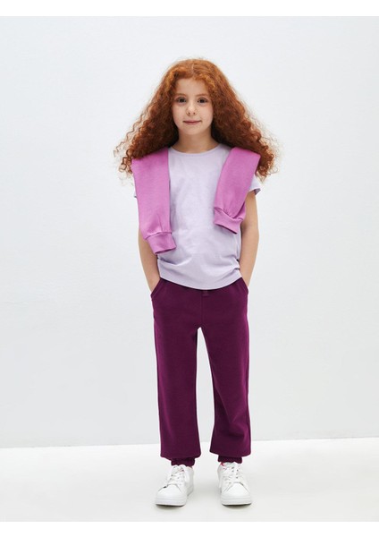 Lcw Kids Beli Lastikli Basic Kız Çocuk Jogger Eşofman Altı