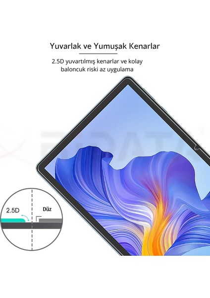 Huawei Matepad T10S Uyumlu Premium Temperli Ekran Koruyucu Kırılmaz Cam