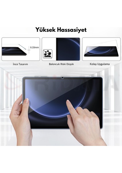 Samsung Galaxy Tab S7 Uyumlu Premium Temperli Ekran Koruyucu Kırılmaz Cam