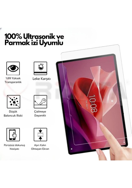 Lenovo Tab M10 Plus TB128FU Uyumlu Premium Temperli Ekran Koruyucu Kırılmaz Cam