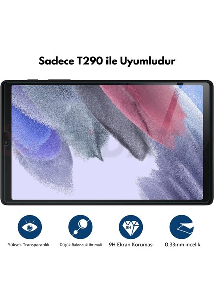 Samsung Galaxy T290 Uyumlu Premium Temperli Ekran Koruyucu Kırılmaz Cam