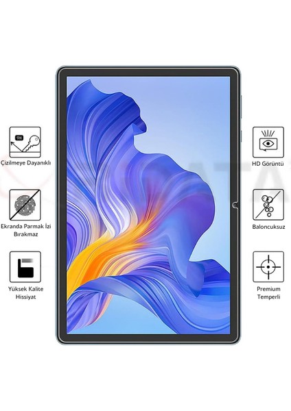 Huawei Mediapad T5 10 Uyumlu Premium Temperli Ekran Koruyucu Kırılmaz Cam