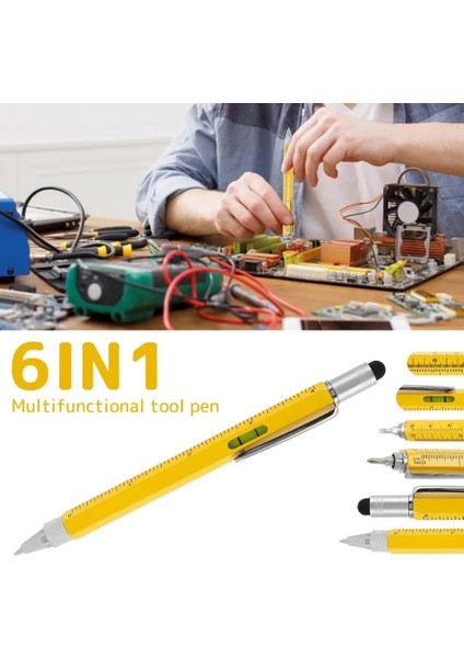 Su Terazili Cetvelli Tornavidalı Mühendis Kalemi 7 Fonksiyonlu Özel Kutusunda flyon-666 fiyatları