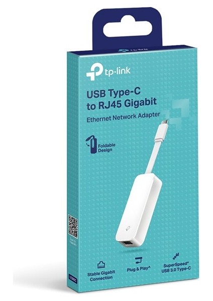 Tp-Link UE300C USB 3.0 Type-C To Rj-45 Adaptör