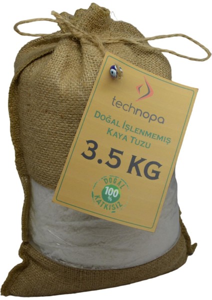 Doğal Işlenmemiş Tane Kristal Kaya Tuzu 3,5kg