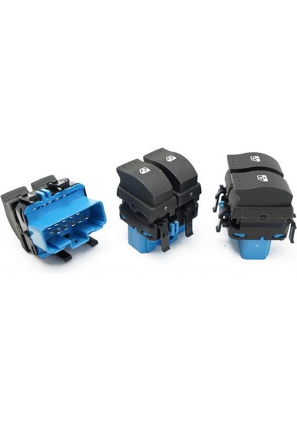 Cam Düğmesi Ön Sol Megane Ii-Scenic Çiftli 10 Fişli 18051