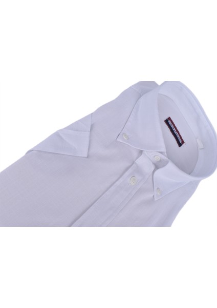 Twh-10 Kısa Kol Klasik Keten Gömlek /beyaz/2xl modelleri