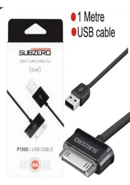 Tablet Şarj Kablosu 1 Metre USB Kablo cl 65