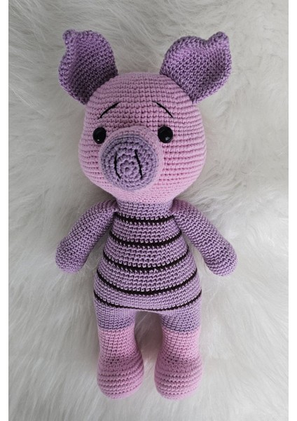 Kelebeğin Rüyası Hobi Evi Amigurumi Uyku Arkadaşı, Organik, Büyük Domuz