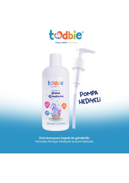 500 ml Bebek Saç & Vücut Şampuanı, Yeni Doğan, Göz Yakmayan,Boyasız,Alkolsüz,Parabensiz,Sles içermeyen