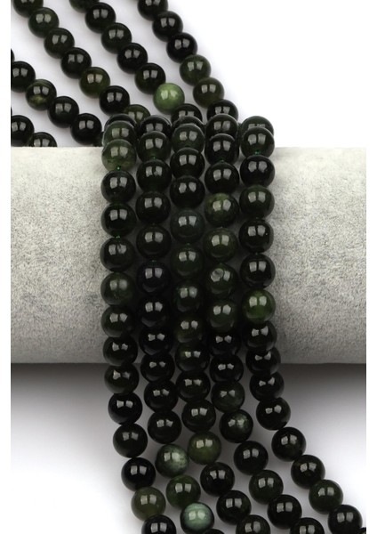 Kanada Yeşim Doğal Taş Dizi 8 mm Küre Kesim