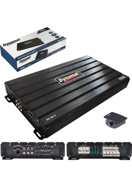 Rk-90.5 Oto Anfi Stereo 7500 Watt 5 Kanal Bass Kontrol