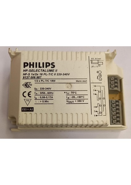 Phılıps Hf-S 1/2 18PL-T/C Iı Sr 18W Plc Elektronik Balast