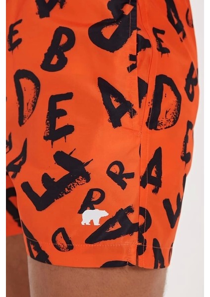 Bad Bear Bling Orange Men's Swimwear