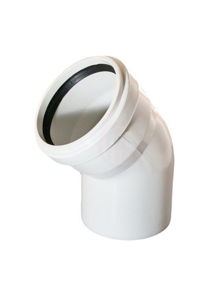 Pvc Açık Dirsek 45' 125 mm