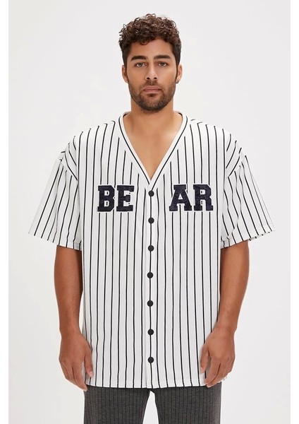 Homer Kirli Beyaz Erkek Gömlek