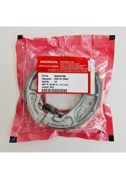 Honda Cbf 150 Arka Balata Orjınal -Arasmoto