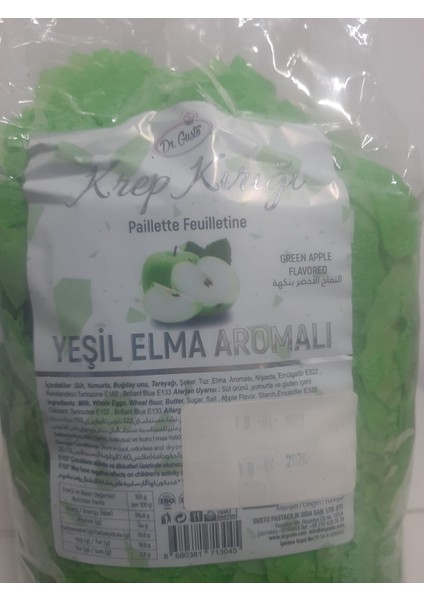 Dr. Gusto Yeşil Elmalı Krep Kırığı 750 gr