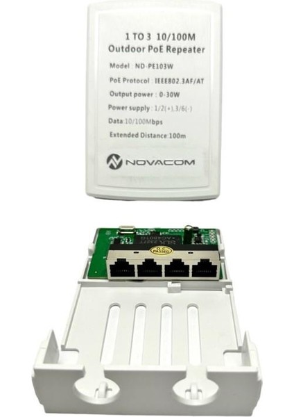 ND-PE103W 10/100MBPS 1/3 Dış Ortam Poe Repeater 100MT 30W modelleri