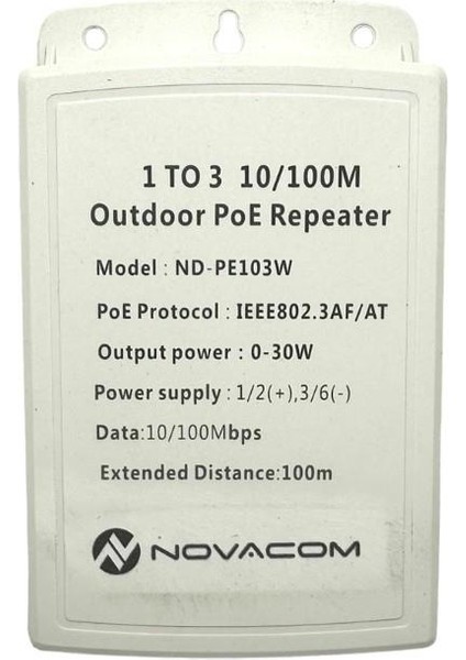 ND-PE103W 10/100MBPS 1/3 Dış Ortam Poe Repeater 100MT 30W indirimleri