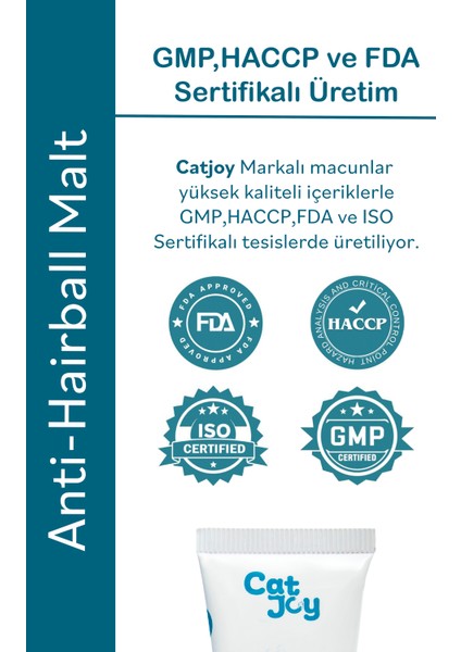 Catjoy Anti-Hairball Kedi Maltı Macunu 100 gr - Kediler Için Tüy Yumağı Önleyici Malt Macun