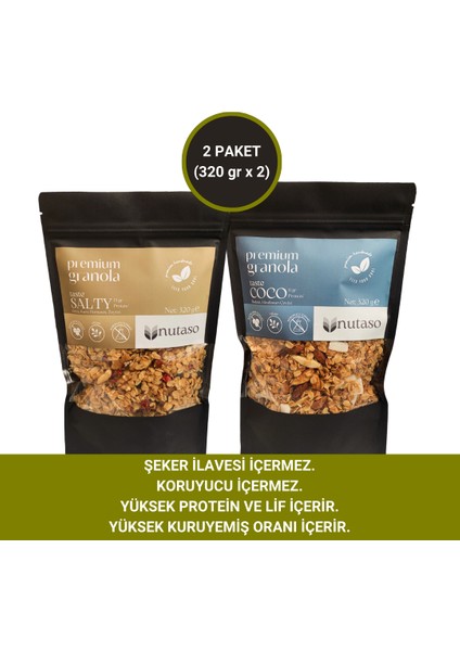 Salty Granola (320 G), Coco Granola (320 G)