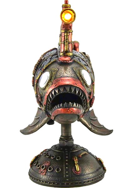 Steampunk Serisi LED Periskoplu Fener Balığı Denizaltı Biblosu fiyatları