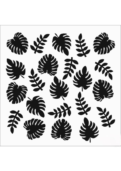 Stencil Sarayi Boyama Şablon Çiçek ve Meyve - 8234