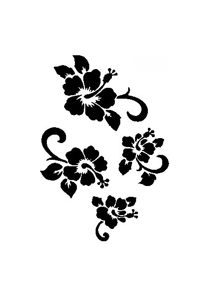 Stencil Sarayi Boyama Şablon Çiçek ve Meyve - 4746