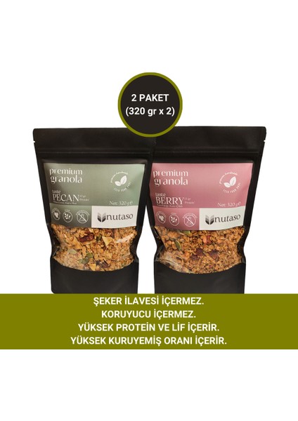 Pecan Granola (320 G), Berry Granola (320 G)