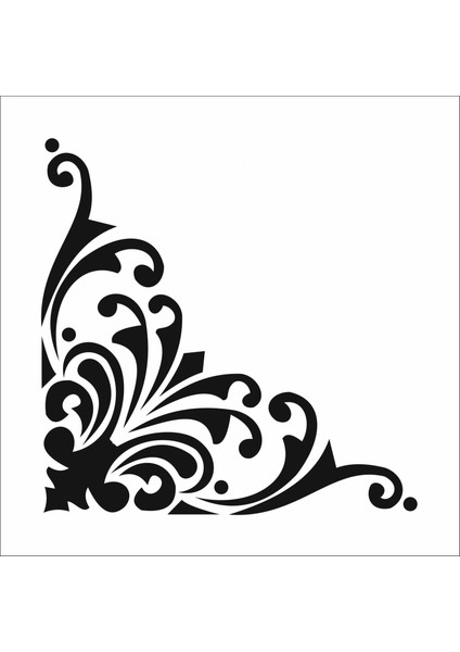 Stencil Sarayi Boyama Şablon Köşe - 4511
