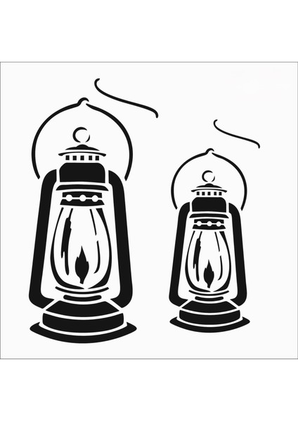 Stencil Sarayi Boyama Şablon Objeler - 8084