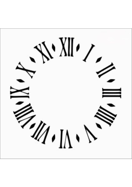Stencil Sarayi Boyama Şablon Saat - 8200
