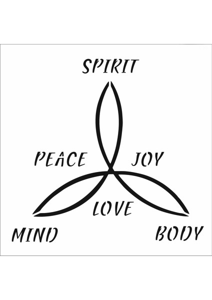 Stencil Sarayi Boyama Şablon Yoga - 8499