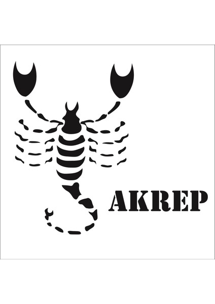 Stencil Sarayi Boyama Şablon Burçlar - 1307
