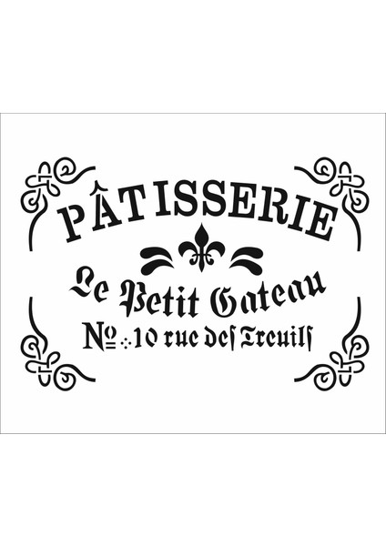 Stencil Sarayi Boyama Şablon Yazı ve Numaralar - 5056