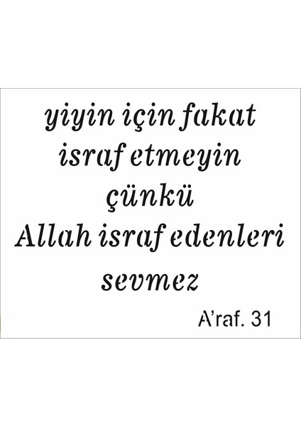 Stencil Sarayi Boyama Şablon Yazı ve Numaralar - 8391