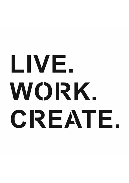 Stencil Sarayi Boyama Şablon Yazı ve Numaralar - 8396