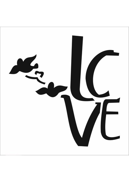 Stencil Sarayi Boyama Şablon Yazı ve Numaralar - 8049