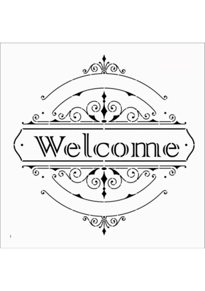 Stencil Sarayi Boyama Şablon Yazı ve Numaralar - 8376