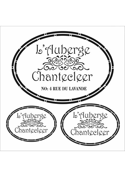 Stencil Sarayi Boyama Şablon Yazı ve Numaralar - 8000